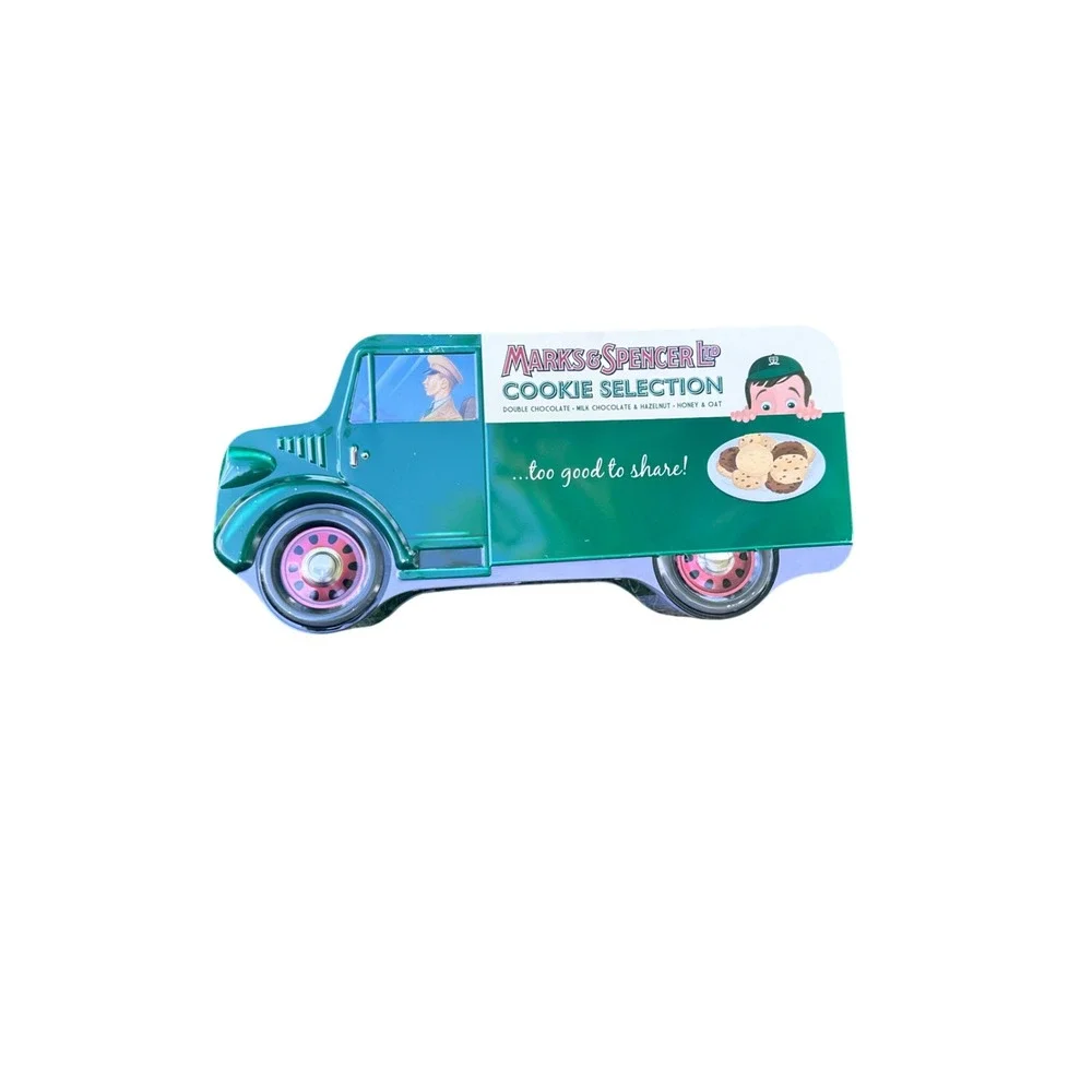 Marks & Spencer Cookie Tin Truck -‎ Novelty Collectible Food Storage
